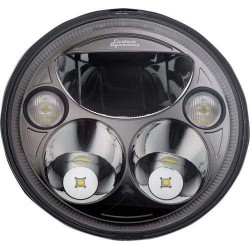 PartzBiz HD CDTB-7-IF-B - Custom Dynamics CDTB-7-IF-B Black Tru-Beam 7" LED Headlight 15-19 Indian  | CDTB-7-IF-B