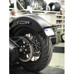 PartzBiz HD CV4655B - Cycle Vision Black Curved License Plate Frame Slick LED Harley 12+ Softail Slim PartzBiz HD CV4655B - Cycle Vision Black Curved License Plate Frame Slick LED Harley 12+ Softail Slim