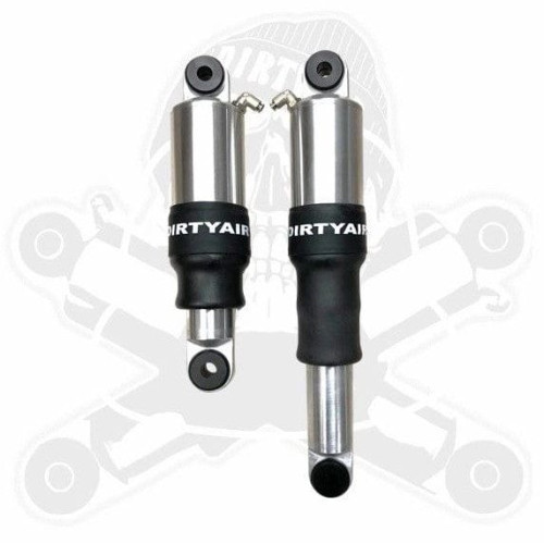 PartzBiz HD: 3450042-Dirty Air Raw อลูมิเนียมด้านหลัง Air Ride Shocks ระบบกันสะเทือนคู่ชุด Harley Dyna 91+ PartzBiz HD: 3450042-Dirty Air Raw อลูมิเนียมด้านหลัง Air Ride Shocks ระบบกันสะเทือนคู่ชุด Harley Dyna 91+