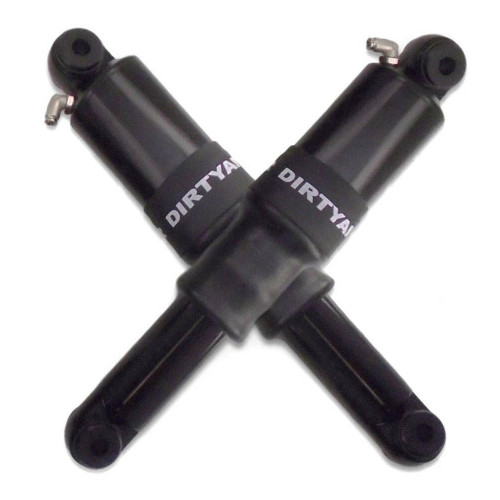 PartzBiz HD: 3449999-Dirty Air อลูมิเนียมด้านหลังสีดำ Air Ride Shocks ระบบกันสะเทือนคู่ Harley V-Rod 01-2019