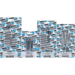 PartzBiz HD DS-190382S - Drag Side Cover Socket Bolt Kit 5 Speed Chrome Smooth Harley Big Twin Cam 99-06 PartzBiz HD DS-190382S - Drag Side Cover Socket Bolt Kit 5 Speed Chrome Smooth Harley Big Twin Cam 99-06