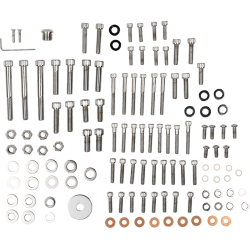 PartzBiz HD DS-190870 - Drag Complete Engine Motor Bolt Set Kit Chrome Knurl Socket Harley FXR FLT 87-94 PartzBiz HD DS-190870 - Drag Complete Engine Motor Bolt Set Kit Chrome Knurl Socket Harley FXR FLT 87-94