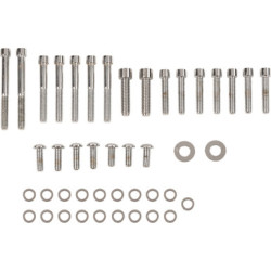 PartzBiz HD DS-190879S - Drag Trans Primary Bolt Set Kit Chrome Smooth Socket Harley Softail Dyna 89-98 PartzBiz HD DS-190879S - Drag Trans Primary Bolt Set Kit Chrome Smooth Socket Harley Softail Dyna 89-98