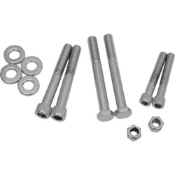 PartzBiz HD DS-190880 - Drag Motor Mount Bolt Set Kit Chrome Knurled Socket Harley Softail Dyna 91-99 PartzBiz HD DS-190880 - Drag Motor Mount Bolt Set Kit Chrome Knurled Socket Harley Softail Dyna 91-99