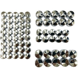 PartzBiz HD DS24010702 - Drag Chrome Standard Engine Trans Primary Bolt Cover Topper Kit Harley FLH 99-06 | 2401-0702 PartzBiz HD DS24010702 - Drag Chrome Standard Engine Trans Primary Bolt Cover Topper Kit Harley FLH 99-06 | 2401-0702