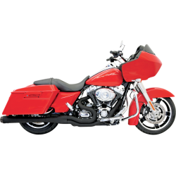 PartzBiz HD FLH-767B - Bassani Road Rage II Mega 2 into 1 Exhaust Pipe System Long Black Harley Touring PartzBiz HD FLH-767B - Bassani Road Rage II Mega 2 into 1 Exhaust Pipe System Long Black Harley Touring
