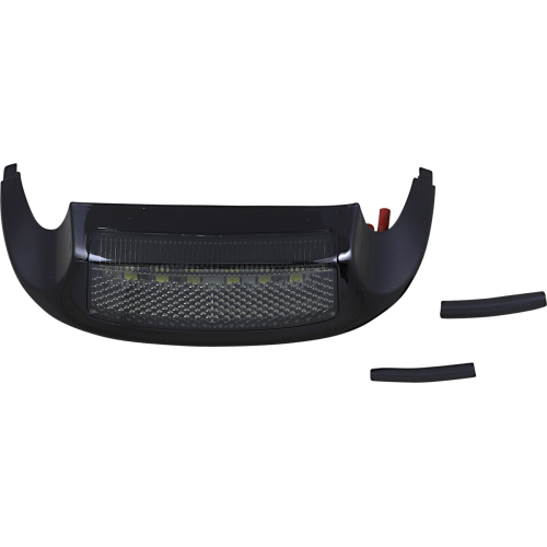 PartzBiz HD: -Custom Dynamics Black Front Fender Tip White LED Smoke Lens Harley 14-15 FLH/T | GEN-FT-WS-BLK PartzBiz HD: -Custom Dynamics Black Front Fender Tip White LED Smoke Lens Harley 14-15 FLH/T | GEN-FT-WS-BLK