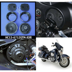 PartzBiz HD HC13-6712GTM-XXR - J&M Rokker XX 6.71” Fairing Speaker Set Kit 2 Ohm 300 Watts Harley Batwing 98-13 PartzBiz HD HC13-6712GTM-XXR - J&M Rokker XX 6.71” Fairing Speaker Set Kit 2 Ohm 300 Watts Harley Batwing 98-13