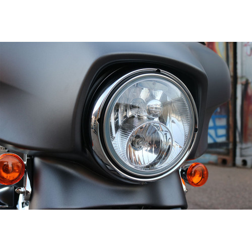PartzBiz HD: 3476810-Black Headlight Correction Ring Plastic Bolt On Electra Glide Harley 84-99 Evo PartzBiz HD: 3476810-Black Headlight Correction Ring Plastic Bolt On Electra Glide Harley 84-99 Evo
