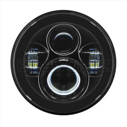 PartzBiz HD HW195002 - Hogworkz 7” Round Blackout Daymaker LED Headlamp Headlight Harley Touring 2014+ PartzBiz HD HW195002 - Hogworkz 7” Round Blackout Daymaker LED Headlamp Headlight Harley Touring 2014+