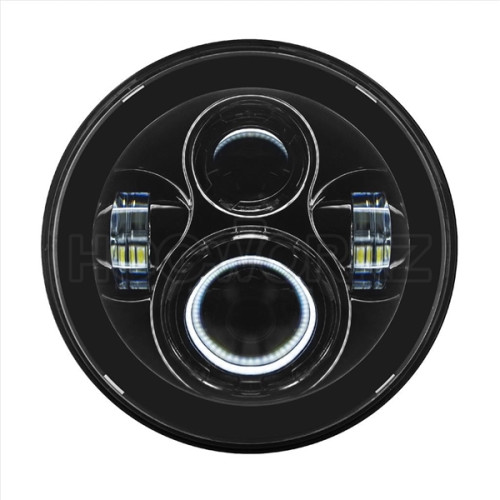 PartzBiz HD: 3487388-Hogworkz 7” Round Blackout Daymaker LED Headlamp Headlight Harley Touring 2014+ PartzBiz HD: 3487388-Hogworkz 7” Round Blackout Daymaker LED Headlamp Headlight Harley Touring 2014+