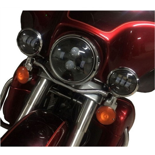 PartzBiz HD: 3487426-Hogworkz 7” White Daymaker LED Headlamp Black Auxiliary Light Harley Touring PartzBiz HD: 3487426-Hogworkz 7” White Daymaker LED Headlamp Black Auxiliary Light Harley Touring