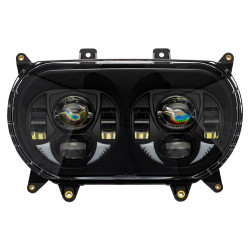 PartzBiz HD HW195038 - Hogworkz White LED Black Dual Visionz Head Light Lamp Harley Touring FLTR 2015+ PartzBiz HD HW195038 - Hogworkz White LED Black Dual Visionz Head Light Lamp Harley Touring FLTR 2015+