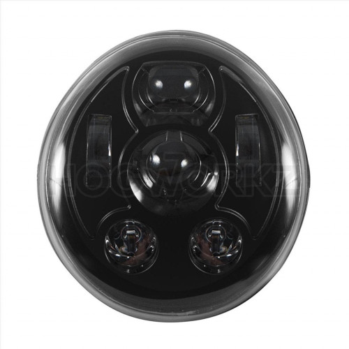 PartzBiz HD: 3486373-Hogworkz Black White Light LED Blackout Headlight Headlamp Harley V-Rod 02-17 PartzBiz HD: 3486373-Hogworkz Black White Light LED Blackout Headlight Headlamp Harley V-Rod 02-17
