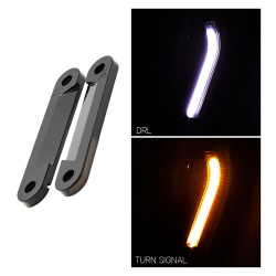 PartzBiz HD HW307014 - Hogworkz LED Billet Fork DRL Turn Signals Lights Chrome CNC Harley Touring 1994+ PartzBiz HD HW307014 - Hogworkz LED Billet Fork DRL Turn Signals Lights Chrome CNC Harley Touring 1994+