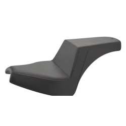 PartzBiz HD I21-04-174 - Saddlemen Gripper Step 2-Up Seat Black Gel-Core 28” Hardware Indian Chief 2022