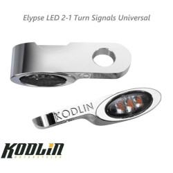 PartzBiz HD K68511 - Kodlin Chrome Elypse LED 2-1 ไฟเลี้ยวหน้า Running Light Universal Fitment PartzBiz HD K68511 - Kodlin Chrome Elypse LED 2-1 ไฟเลี้ยวหน้า Running Light Universal Fitment