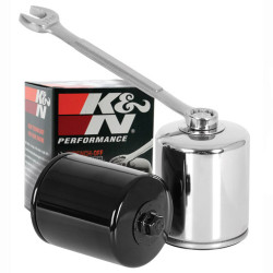 PartzBiz HD KN-171C - K&N Chrome Wrench Off Performance Oil Filter Harley Softail Touring Dyna 99-20 PartzBiz HD KN-171C - K&N Chrome Wrench Off Performance Oil Filter Harley Softail Touring Dyna 99-20