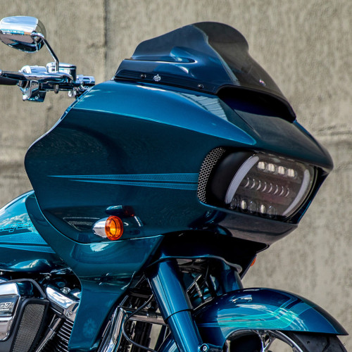 PartzBiz HD: 3492263-Klock Werks Sport Flare Windshield 11” Dark Smoke Lexan Harley Touring 2015+