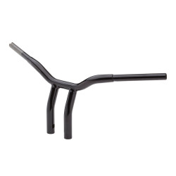 PartzBiz HD LA-7338-08B - LA Choppers 1 1/4” Black Kage Fighter 8” T Bars Pullback Handlebars Harley FXD
