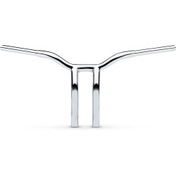 PartzBiz HD LA-7338-12 - LA Choppers 1 1/4” Chrome Kage Fighter 12” T Bars Pullback Handlebars Harley FXD