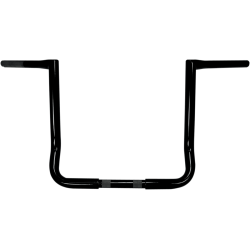 PartzBiz HD LA-7361-14B - LA Choppers 14” Black 1.25” Twin Peaks Touring Handlebars Bars Harley Batwing