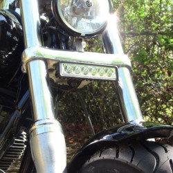 PartzBiz HD LB-HP-BRACKET - Custom Dynamics Light Bar Extension Mount for 39mm forks LB-HP-BRACKET LB-HP-WHITE LB-HARN-UNV 2001-2321 20012321 fxd fls best for performance davidson 
