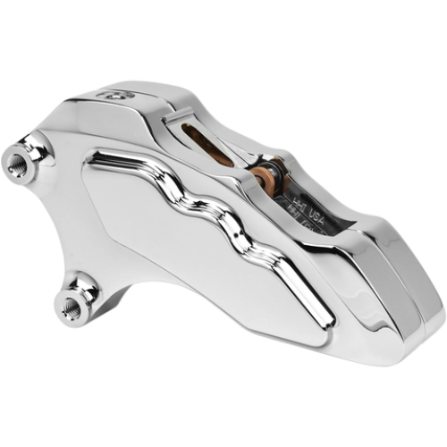 PartzBiz HD: 3478557-Hawg Halters Chrome 6-Piston Bolt-On Front Brake Caliper 13” Rotor 2000+ Harley PartzBiz HD: 3478557-Hawg Halters Chrome 6-Piston Bolt-On Front Brake Caliper 13” Rotor 2000+ Harley