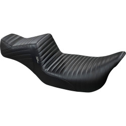 PartzBiz HD LK-587DLPT - Le Pera Black Tailwhip Daddy Long Legs 2 Up Pleated Seat Harley Touring 08+