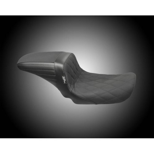 PartzBiz HD: 3469211-Le Pera Black Diamond Stitch Gripper Kickflip 2 Two Up Seat Harley Dyna 06-17 PartzBiz HD: 3469211-Le Pera Black Diamond Stitch Gripper Kickflip 2 Two Up Seat Harley Dyna 06-17