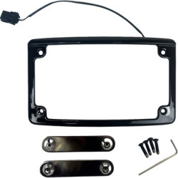 PartzBiz HD LPF-RAD-23CVO-B - Custom Dynamics Illuminated Radius Black License Plate Frame Harley CVO 23- PartzBiz HD LPF-RAD-23CVO-B - Custom Dynamics Illuminated Radius Black License Plate Frame Harley CVO 23-