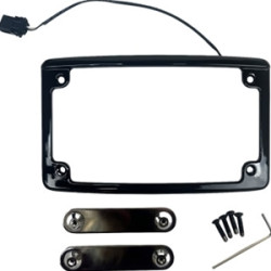 PartzBiz HD LPF-RAD-23CVO-C - Custom Dynamics Illuminated Radius Chrome License Plate Frame Harley CVO 23- PartzBiz HD LPF-RAD-23CVO-C - Custom Dynamics Illuminated Radius Chrome License Plate Frame Harley CVO 23-