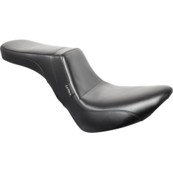 PartzBiz HD LY-543S - Le Pera Daytona Two Up Seat Smooth Black 2 Up Harley 18+ FXBB Harley Street Bob