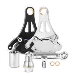 PartzBiz HD M-BC-2000BK - DNA Black Front Right 11.5” Brake Caliper Springer Front End Harley Paughco