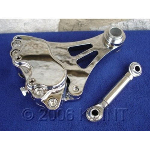 PartzBiz HD: 3448322-Chrome Left Front Brake Caliper Kit Harley Bobber Chopper DNA Paughco Springer PartzBiz HD: 3448322-Chrome Left Front Brake Caliper Kit Harley Bobber Chopper DNA Paughco Springer