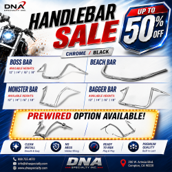 PartzBiz HD M-HB-4008BK - 18” Black Fat Monster Ape Hangers Apes Handlebars Harley Softail Dyna Sportster
