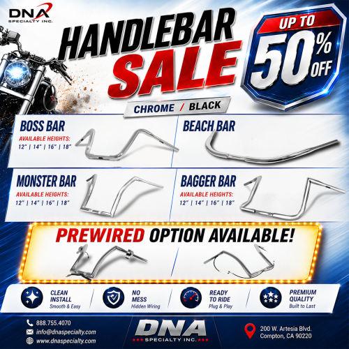 PartzBiz HD: 3441639-18” Black Fat Monster Ape Hangers Apes Handlebars Harley Softail Dyna Sportster