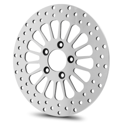 PartzBiz HD M-RT-1100 - DNA 11.8” Super Spoke Polished Front Brake Rotor Disc 2008+ Harley Touring