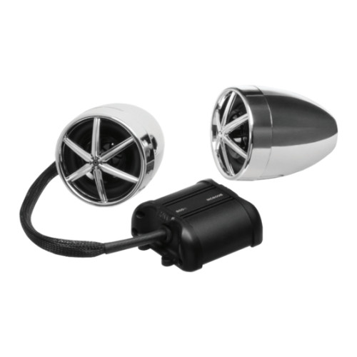 PartzBiz HD: 3444922-Chrome 3” Boss Audio MC600B Bluetooth 800 Watt Speakers Amp Kit Weatherproof FXD PartzBiz HD: 3444922-Chrome 3” Boss Audio MC600B Bluetooth 800 Watt Speakers Amp Kit Weatherproof FXD