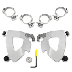 PartzBiz HD MEB1993 - Memphis Shades Gauntlet Fairing Trigger-Lock Black Harley 06+ Dyna Softail FXBB