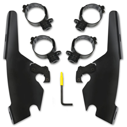 PartzBiz HD: 3460066-Memphis Shades Black Trigger Lock Mounts แฟริ่ง Batwing สำหรับ Harley Touring FLHR PartzBiz HD: 3460066-Memphis Shades Black Trigger Lock Mounts แฟริ่ง Batwing สำหรับ Harley Touring FLHR