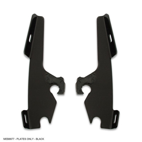PartzBiz HD: 3479560-Memphis Shades Batwing Front Black ABS Fairing Harley Dyna 08-17 Fat Bob FXDF