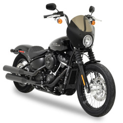 PartzBiz HD MEM7171 - Memphis Shades Gloss Black Gauntlet Fairing Windscreen Harley 18+ Softail FXBB