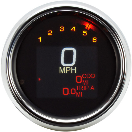 PartzBiz HD: 3477218-Dakota Digital Tank Speedometer MLX 3000 Chrome LED 3-3/8 inch 1994-03 Harley PartzBiz HD: 3477218-Dakota Digital Tank Speedometer MLX 3000 Chrome LED 3-3/8 inch 1994-03 Harley
