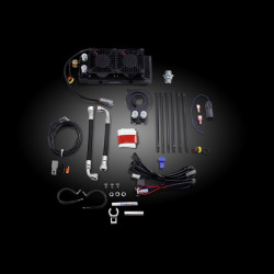 PartzBiz HD Oil Cooler Kit - UltraCool Oil Cooler Kit Black 220 CFM Plug-and-Play Harley Touring FLTRX 17+ PartzBiz HD Oil Cooler Kit - UltraCool Oil Cooler Kit Black 220 CFM Plug-and-Play Harley Touring FLTRX 17+