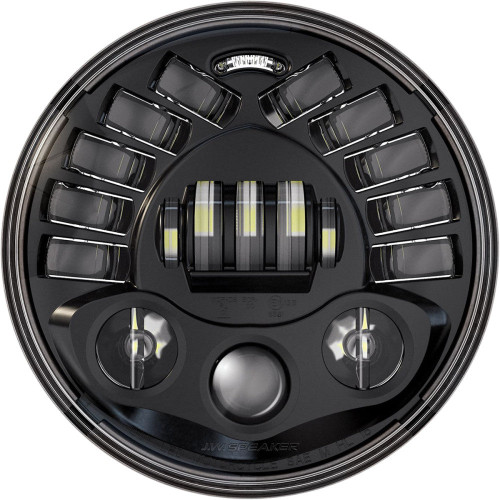 PartzBiz HD: -Custom Dynamics Black 7 Adaptive Headlamp LED 5000k Indian Touring 15-21