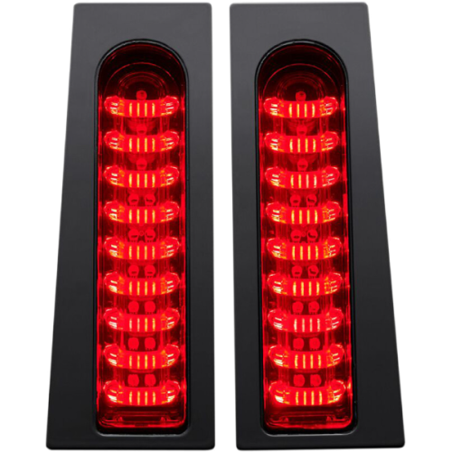 PartzBiz HD: -Custom Dynamics PB-SB-SS8-CR Chrome/Red Saddlebag LED Accent Light 10-13 CVO | PB-SB-SS8-CR PartzBiz HD: -Custom Dynamics PB-SB-SS8-CR Chrome/Red Saddlebag LED Accent Light 10-13 CVO | PB-SB-SS8-CR