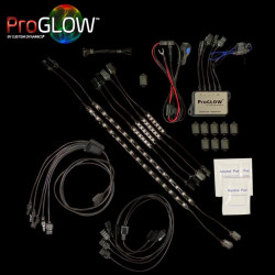 PartzBiz HD PG-FULL-KIT - Custom Dynamics Engine Ground & Bags ProGLOW Color Changing LED Accent Light Kit