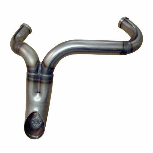 PartzBiz HD: 3453916-Twisted Choppers Hookah 2 into 1 Header Exhaust Drag Pipe 86-03 Harley Sportster
