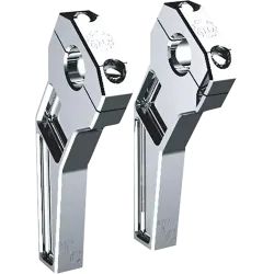PartzBiz HD TD-R22-06 - Todd’s Cycle Chrome 6” Rise Pullback Handlebar Riser Kit 1-1/8” Clamping Harley PartzBiz HD TD-R22-06 - Todd’s Cycle Chrome 6” Rise Pullback Handlebar Riser Kit 1-1/8” Clamping Harley